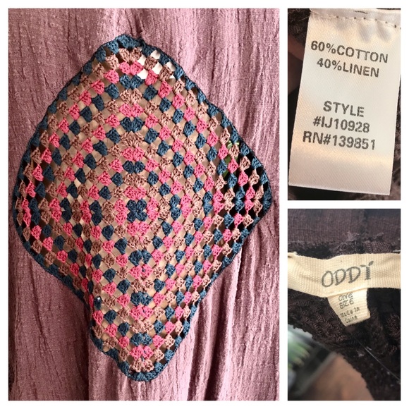 Avril boho linen & cotton tassel crochet kimono - Picture 8 of 8